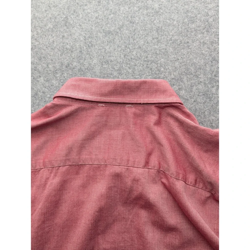 Banana Republic Men's Shirt‎ Extra Large Red Button-up Long Sleeve